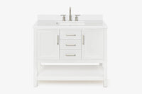 Ariel bayhill 42-43 in. rectangle sink vanity with (0.75 ,1.5)  countertop