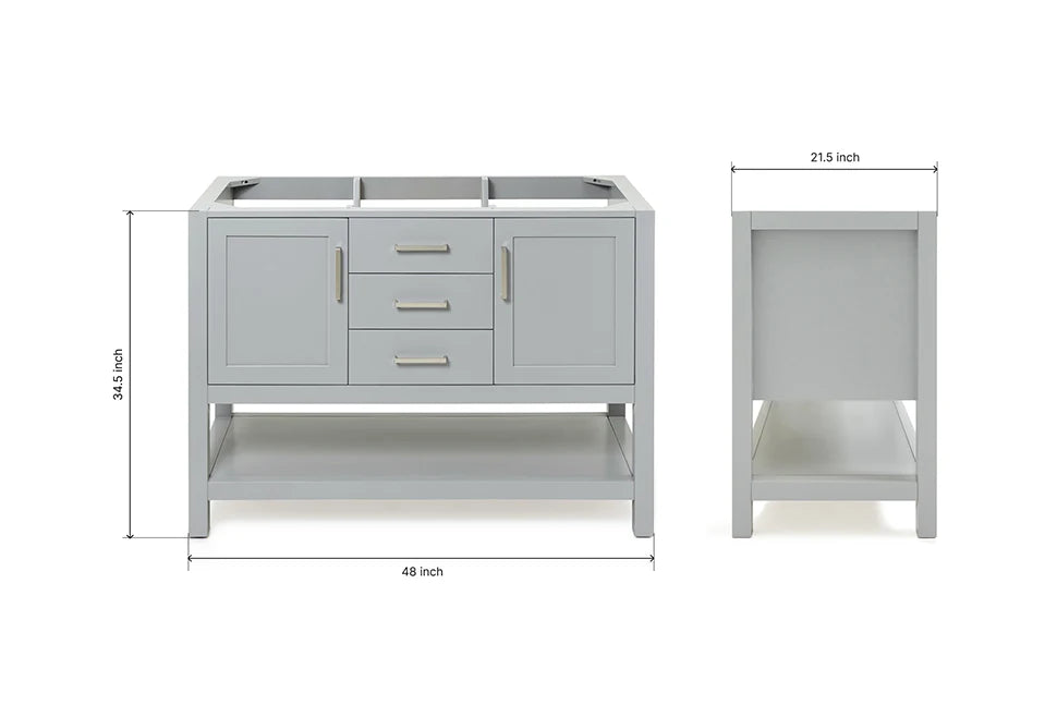 Ariel bayhill 48 in. single sink base cabinet