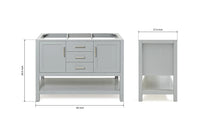 Ariel bayhill 48 in. single sink base cabinet