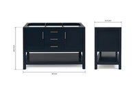 Ariel bayhill 48 in. single sink base cabinet