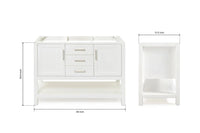 Ariel bayhill 48 in. single sink base cabinet