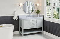 Ariel bayhill 48-49 in. oval sink vanity with (0.75,1.5) countertop