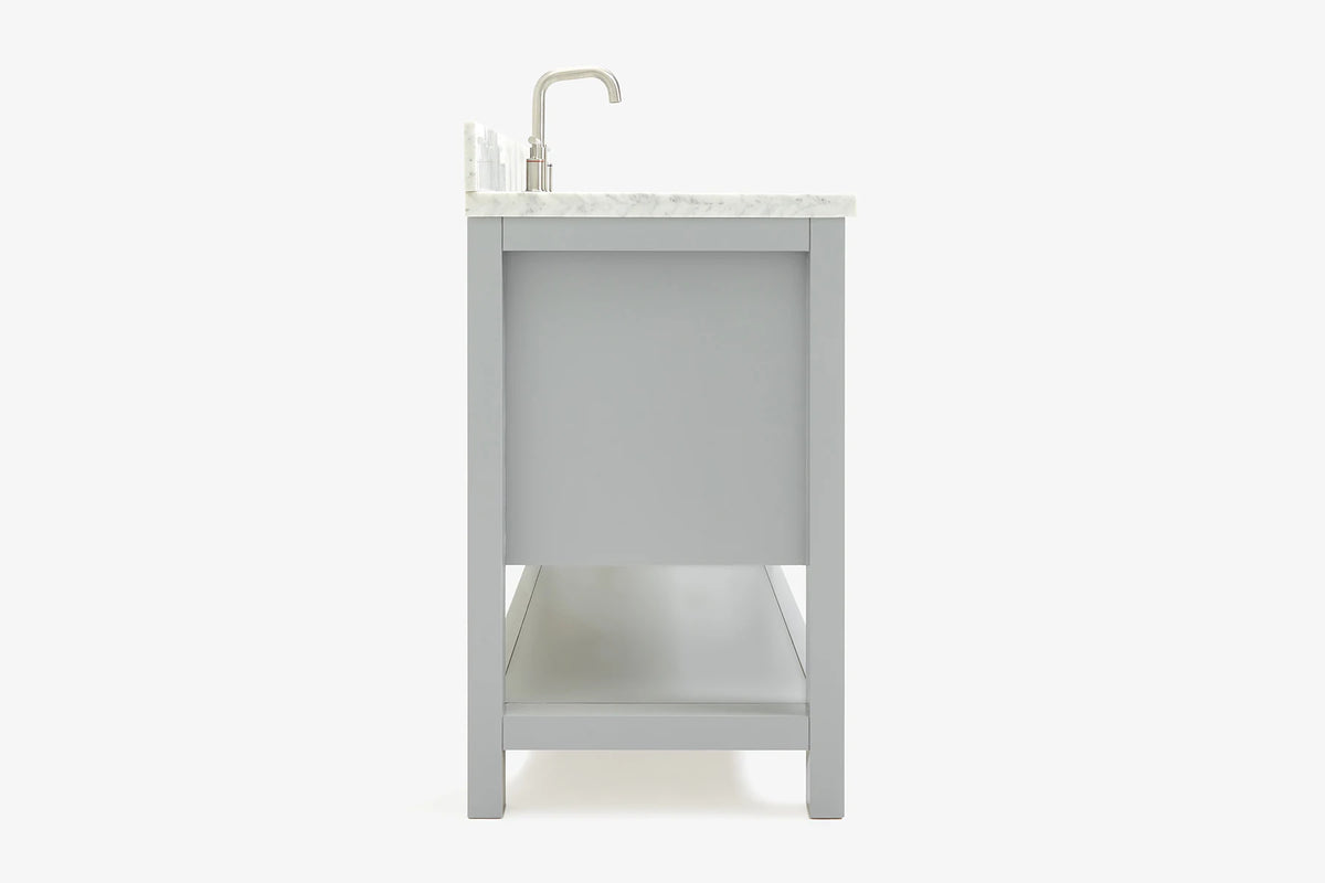 Ariel bayhill 48-49 in. oval sink vanity with (0.75,1.5) countertop