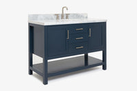 Ariel bayhill 48-49 in. oval sink vanity with (0.75,1.5) countertop
