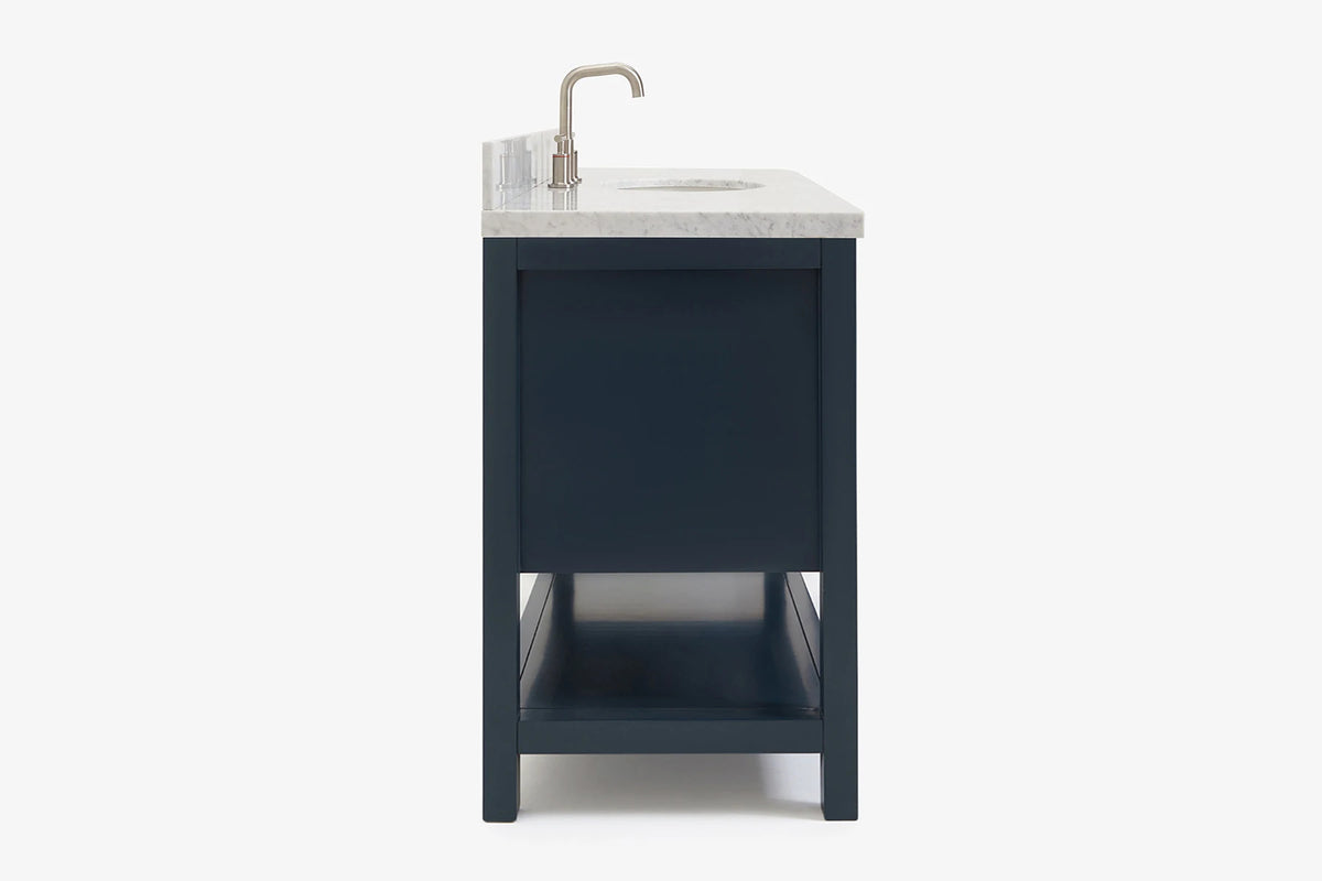 Ariel bayhill 48-49 in. oval sink vanity with (0.75,1.5) countertop
