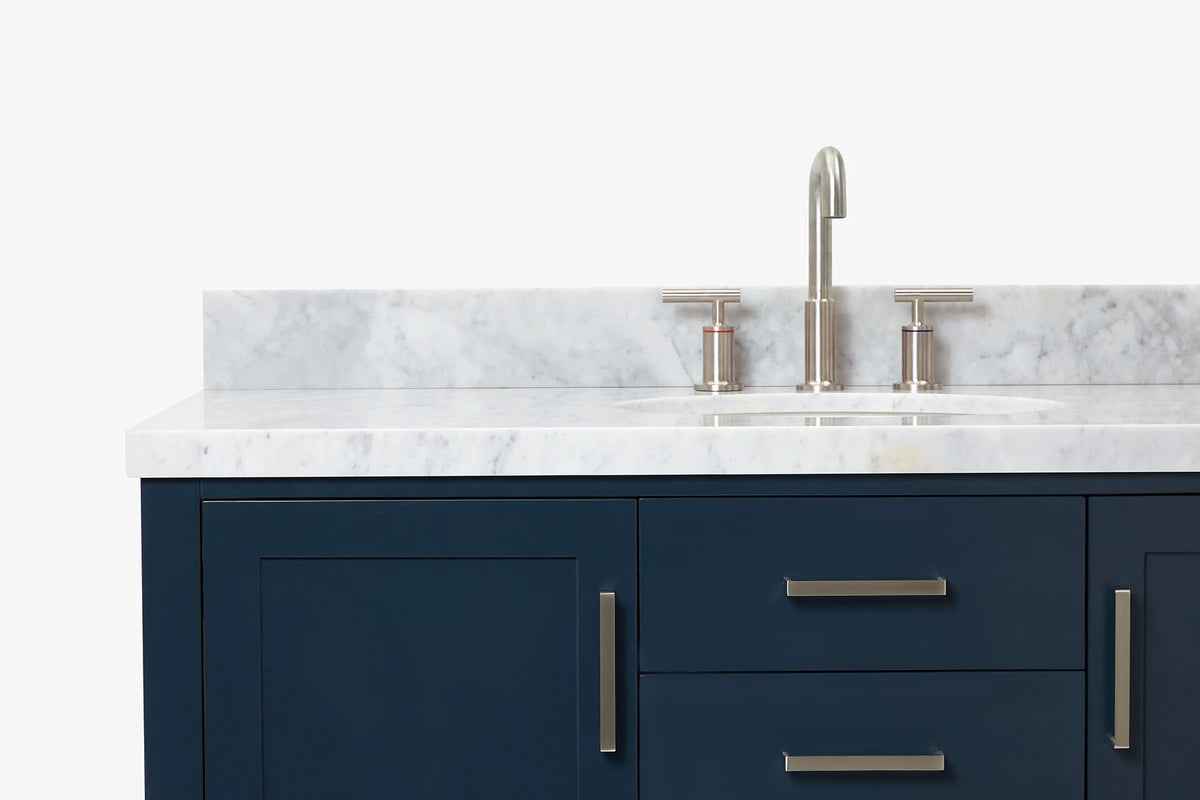 Ariel bayhill 48-49 in. oval sink vanity with (0.75,1.5) countertop