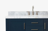 Ariel bayhill 48-49 in. oval sink vanity with (0.75,1.5) countertop