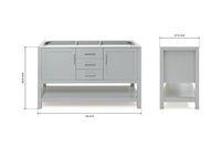 Ariel bayhill 54 in. single sink base cabinet