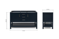 Ariel bayhill 54 in. single sink base cabinet