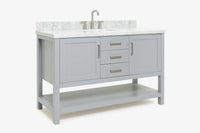 Ariel bayhill 54-55 in. rectangle sink vanity with (0.75,1.5)  countertop