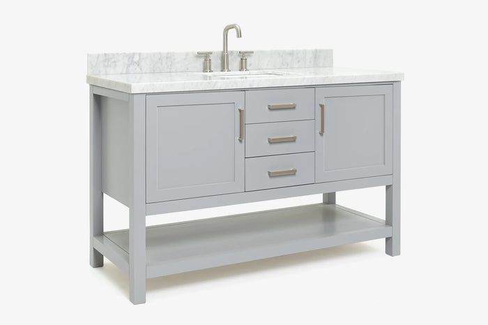 Ariel bayhill 54-55 in. rectangle sink vanity with (0.75,1.5)  countertop