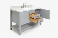 Ariel bayhill 54-55 in. rectangle sink vanity with (0.75,1.5)  countertop