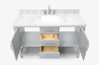 Ariel bayhill 54-55 in. rectangle sink vanity with (0.75,1.5)  countertop