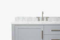 Ariel bayhill 54-55 in. rectangle sink vanity with (0.75,1.5)  countertop