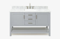 Ariel bayhill 54-55 in. rectangle sink vanity with (0.75,1.5)  countertop