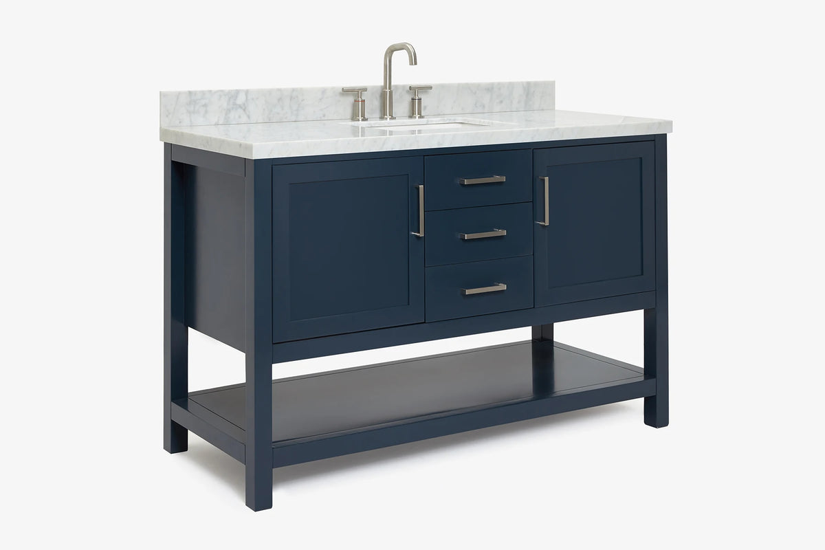Ariel bayhill 54-55 in. rectangle sink vanity with (0.75,1.5)  countertop
