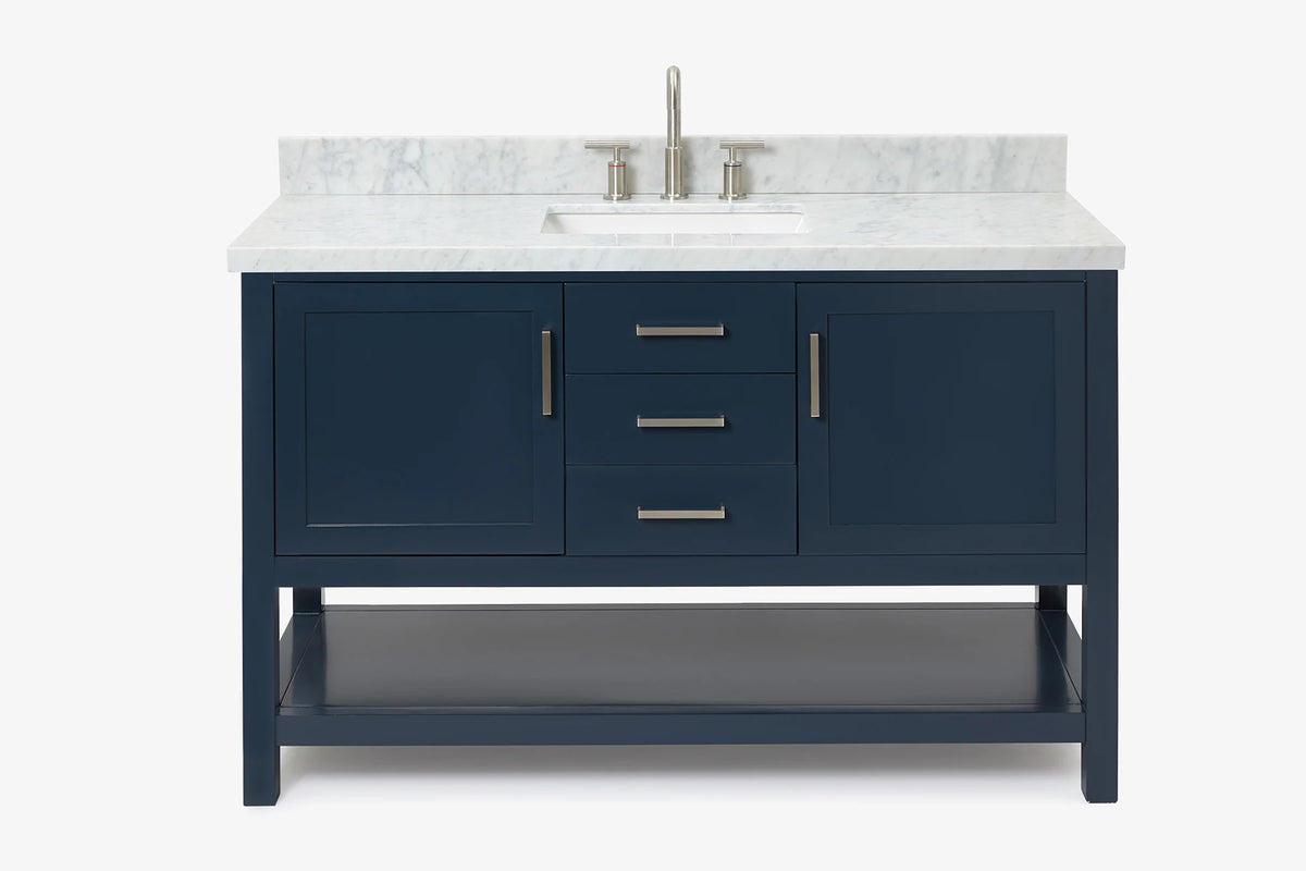 Ariel bayhill 54-55 in. rectangle sink vanity with (0.75,1.5)  countertop