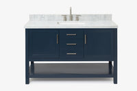 Ariel bayhill 54-55 in. rectangle sink vanity with (0.75,1.5)  countertop