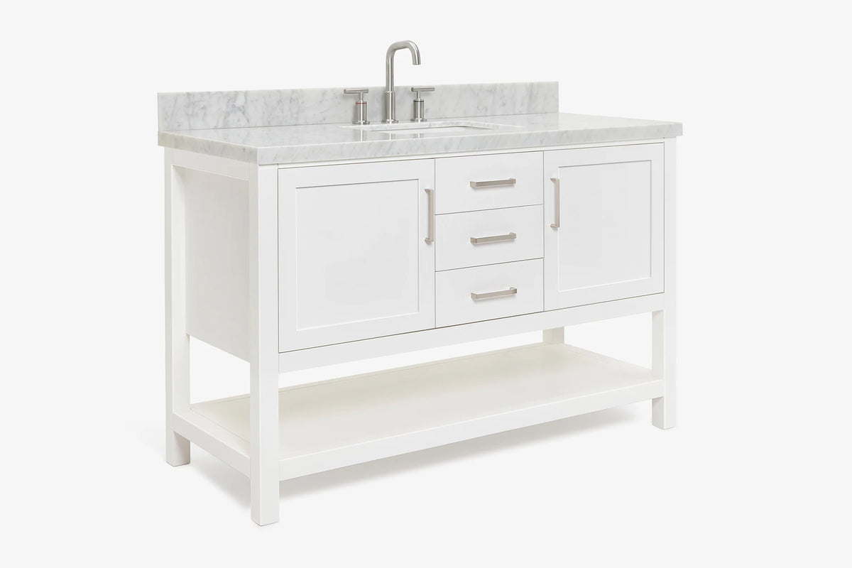 Ariel bayhill 54-55 in. rectangle sink vanity with (0.75,1.5)  countertop