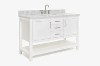 Ariel bayhill 54-55 in. rectangle sink vanity with (0.75,1.5)  countertop