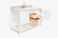 Ariel bayhill 54-55 in. rectangle sink vanity with (0.75,1.5)  countertop