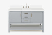 Ariel bayhill 54-55 in. rectangle sink vanity with (0.75,1.5)  countertop