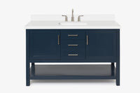 Ariel bayhill 54-55 in. rectangle sink vanity with (0.75,1.5)  countertop