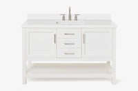 Ariel bayhill 54-55 in. rectangle sink vanity with (0.75,1.5)  countertop