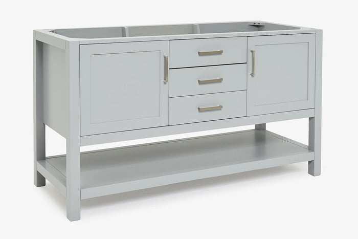 Ariel bayhill 60 in. double sink base cabinet