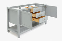 Ariel bayhill 60 in. double sink base cabinet