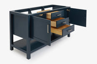 Ariel bayhill 60 in. double sink base cabinet