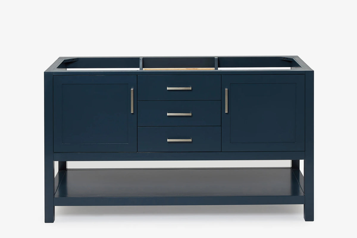 Ariel bayhill 60 in. double sink base cabinet