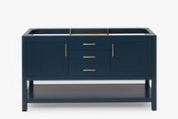 Ariel bayhill 60 in. double sink base cabinet