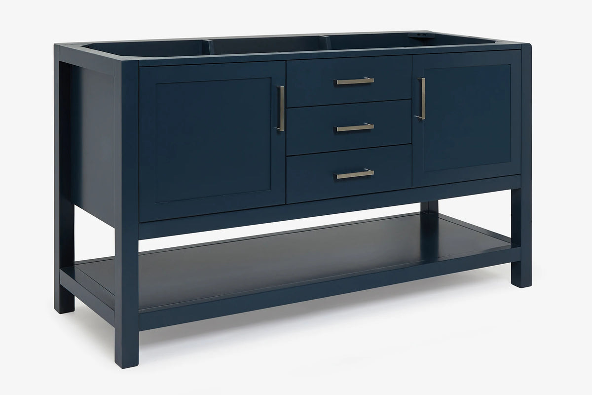 Ariel bayhill 60 in. double sink base cabinet