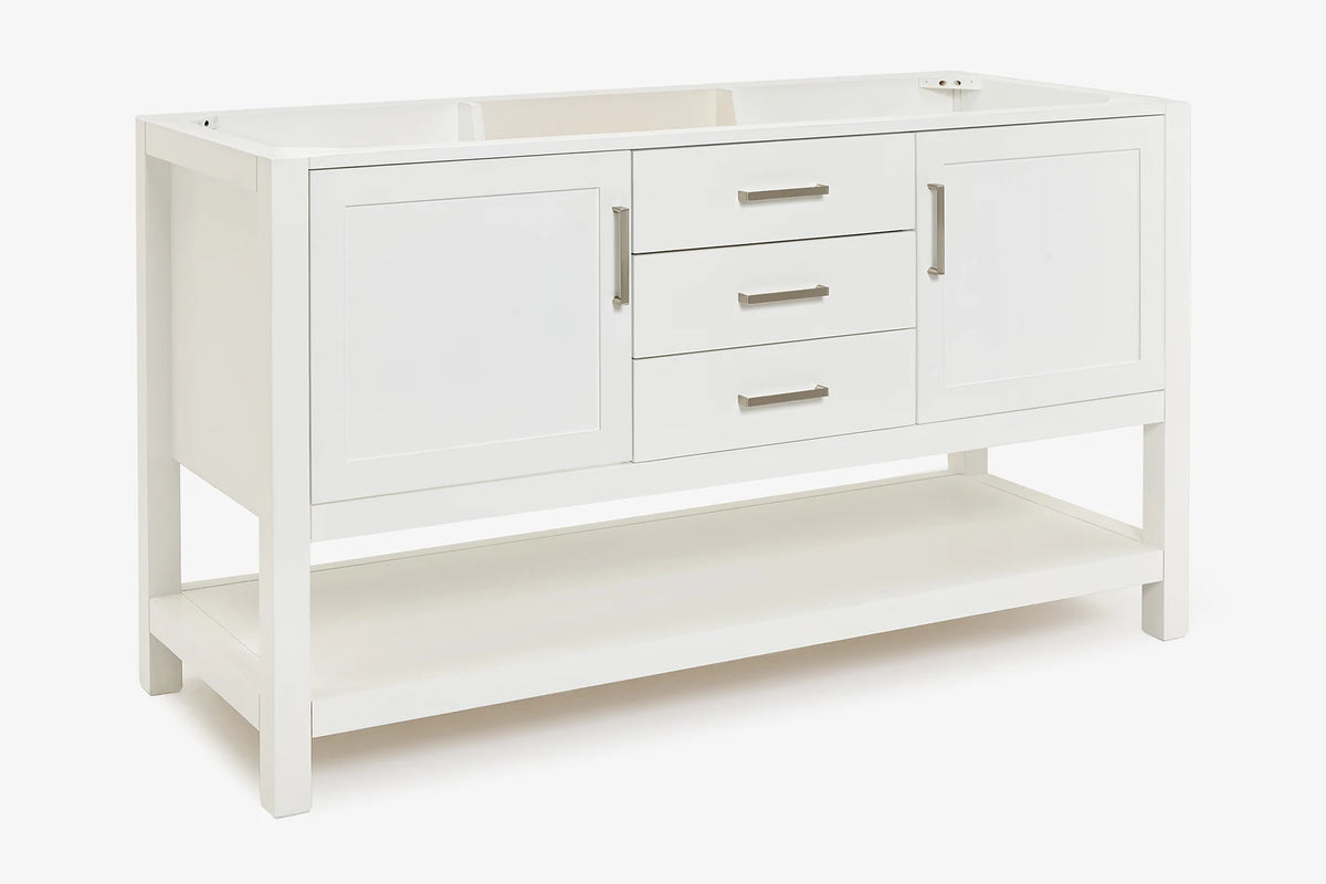 Ariel bayhill 60 in. double sink base cabinet