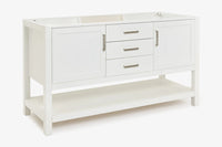 Ariel bayhill 60 in. double sink base cabinet