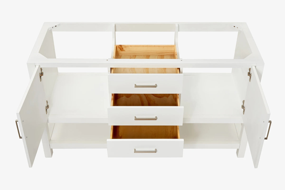 Ariel bayhill 60 in. double sink base cabinet