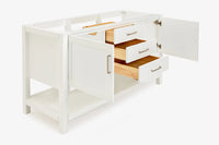 Ariel bayhill 60 in. double sink base cabinet