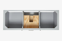 Ariel bayhill 60 in. single sink base cabinet