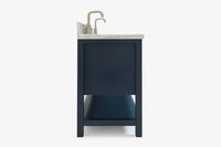 Ariel bayhill 60-61 in. double oval sink vanity with (0.75,1.5)  countertop