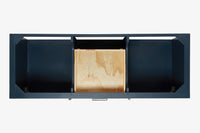 Ariel bayhill 60-61 in. double oval sink vanity with (0.75,1.5)  countertop
