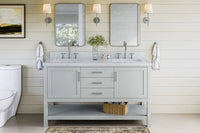 Ariel bayhill 60-61 in. double rectangle sink vanity with 0.75,1.5 countertop