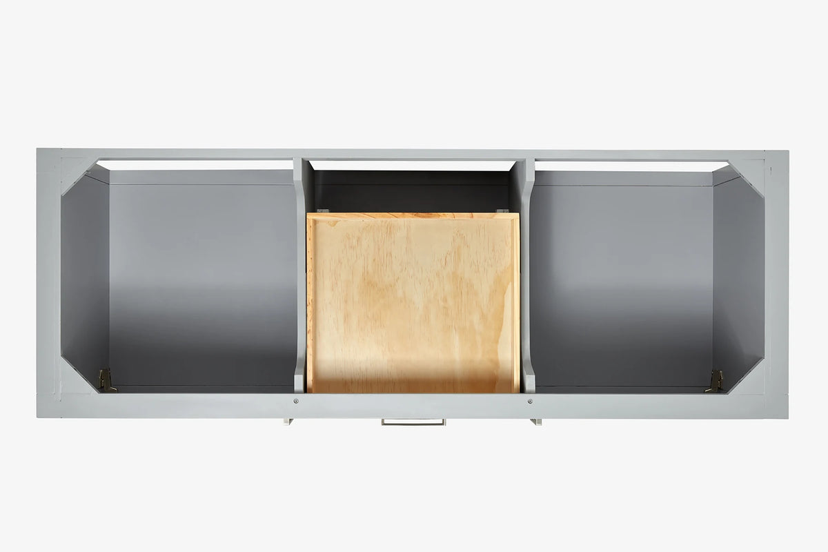 Ariel bayhill 60-61 in. double rectangle sink vanity with 0.75,1.5 countertop