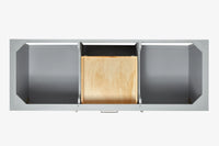 Ariel bayhill 60-61 in. double rectangle sink vanity with 0.75,1.5 countertop