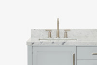 Ariel bayhill 60-61 in. double rectangle sink vanity with 0.75,1.5 countertop