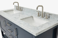 Ariel bayhill 60-61 in. double rectangle sink vanity with 0.75,1.5 countertop