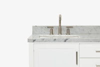 Ariel bayhill 60-61 in. double rectangle sink vanity with 0.75,1.5 countertop