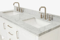 Ariel bayhill 60-61 in. double rectangle sink vanity with 0.75,1.5 countertop