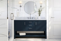 Ariel bayhill 60-61 in. oval sink vanity with (0.75,1.5)  countertop