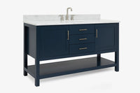 Ariel bayhill 60-61 in. oval sink vanity with (0.75,1.5)  countertop